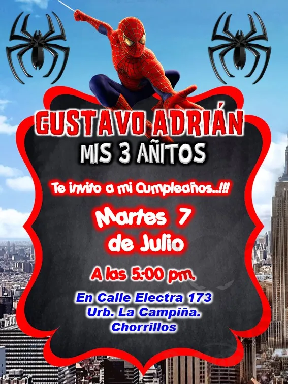 Invitacion-Spiderman